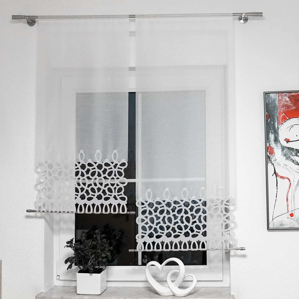 Spannende Scheibengardinen Modern Wohnzimmer Ebenbild